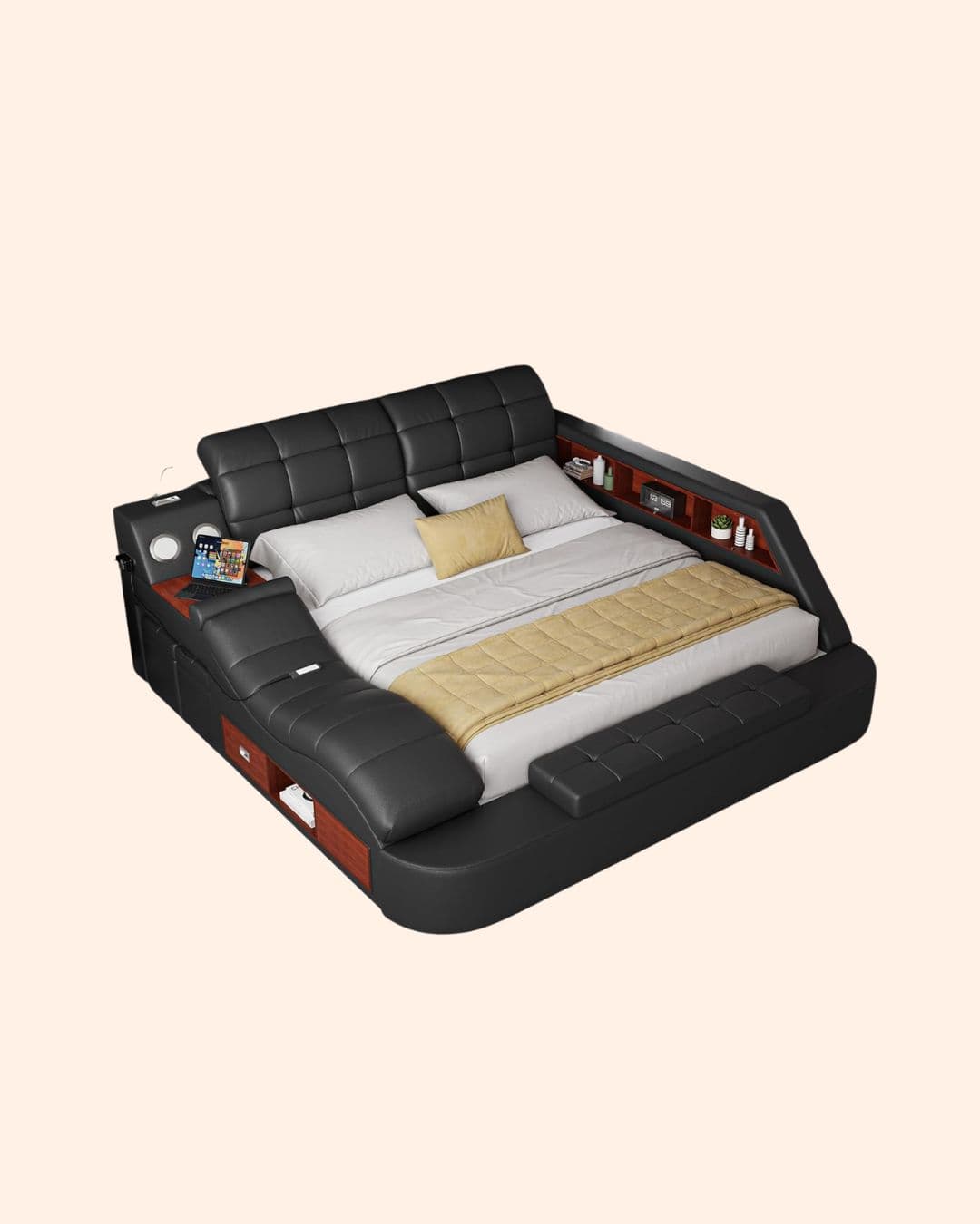 Multifunction Smart Queen Bed